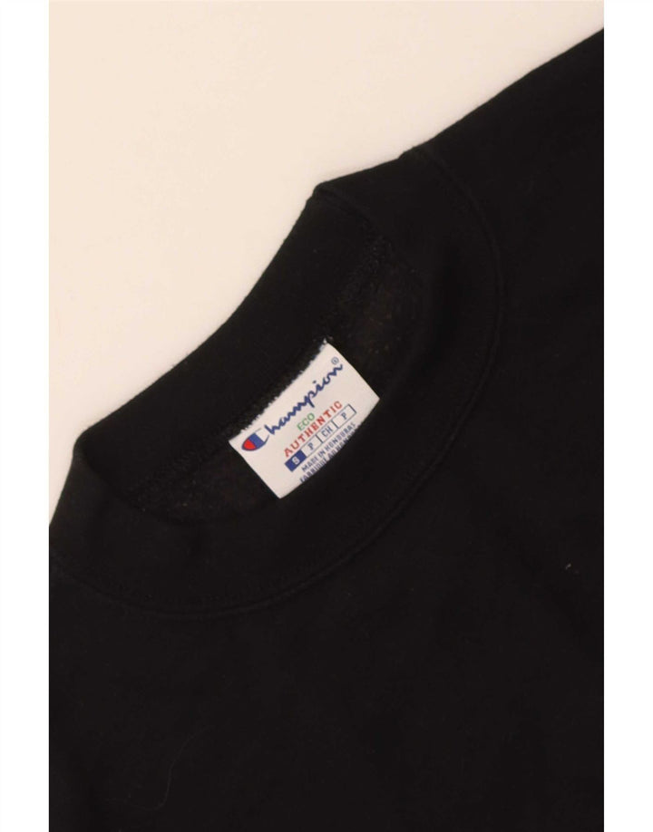 Champion Sudadera de ajuste regular para mujer, talla 10, algodón negro pequeño