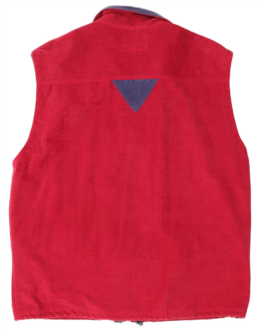 MC Kee's Chaqueta tipo chándal de terciopelo sin mangas para hombre, talla grande, color rosa