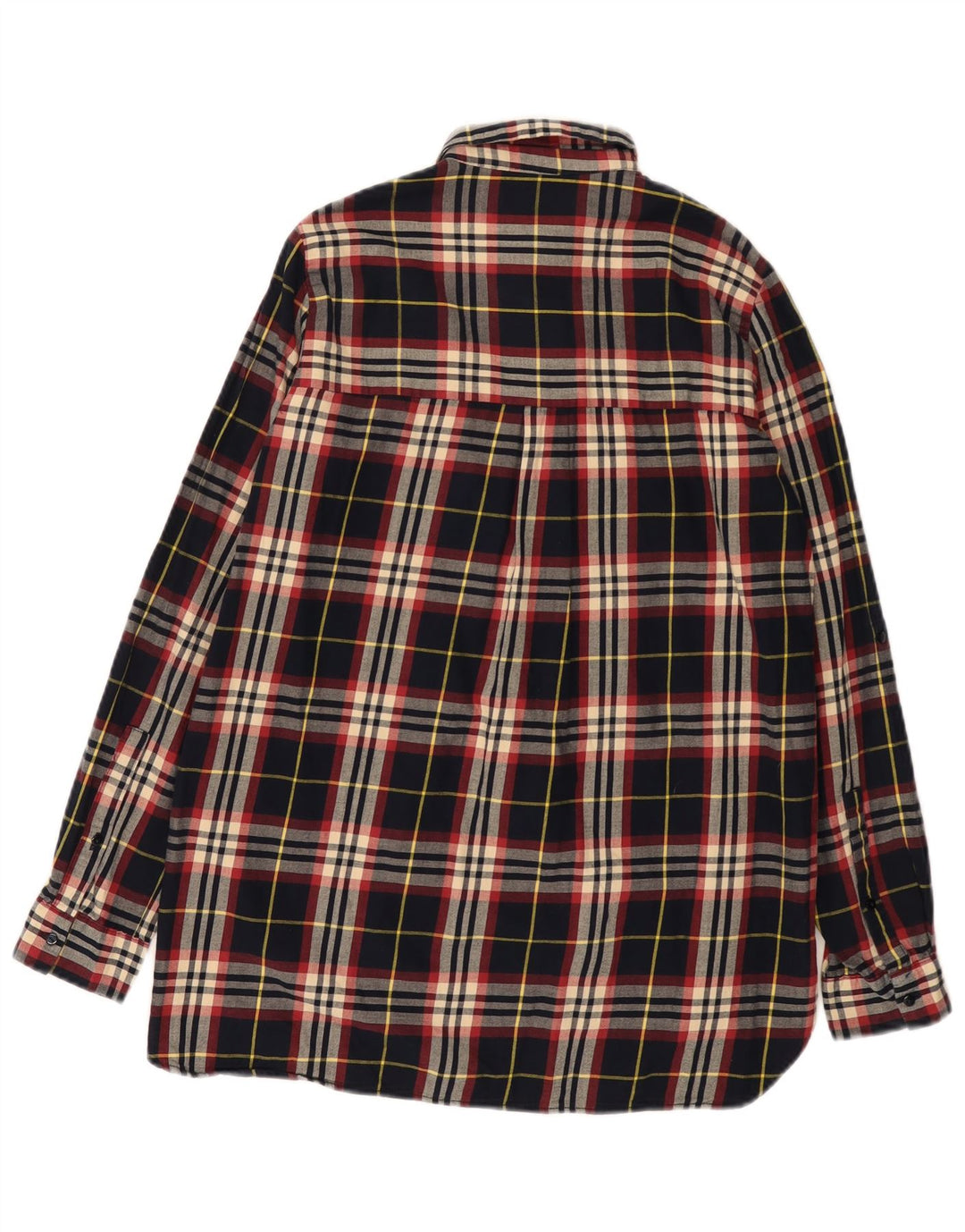 Zara Camisa Trafaluc Regular Fit De Franela Mediana Cuadros Multicolor