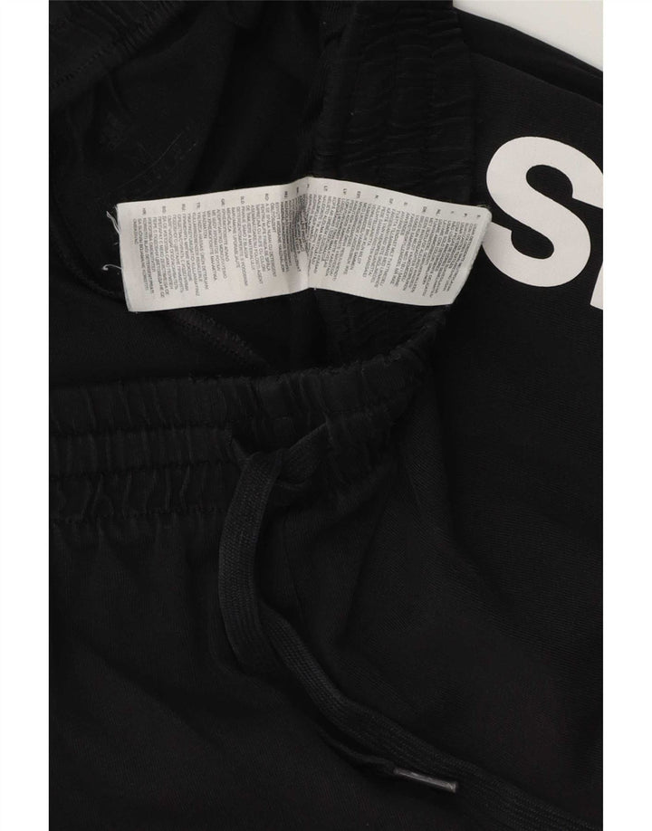 Adidas Pantalones cortos deportivos gráficos para hombre Algodón negro mediano