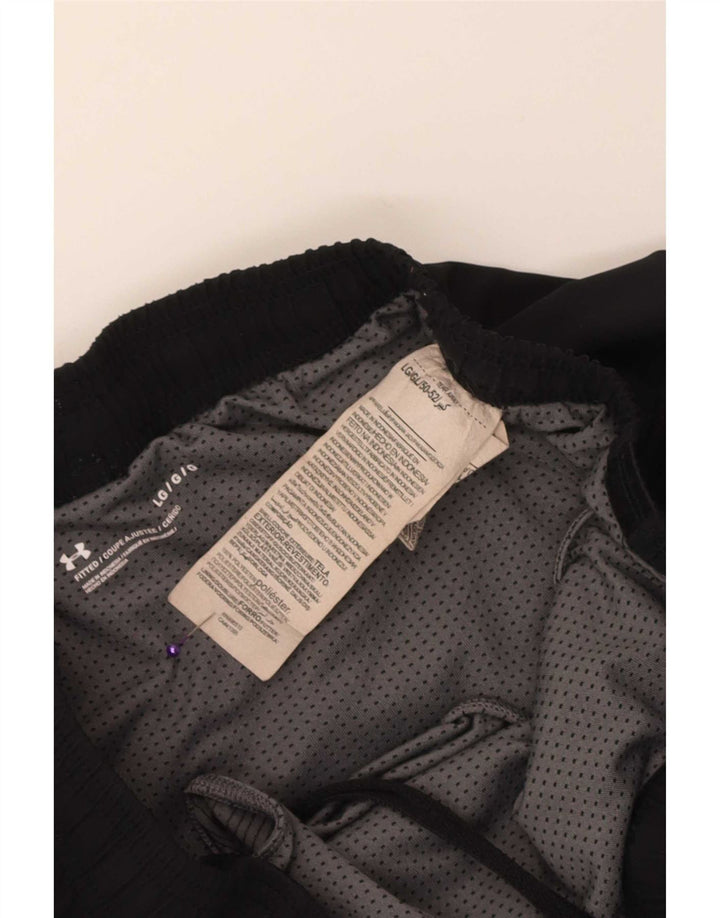 Under Armour Pantalones cortos deportivos para hombre poliéster negro grande