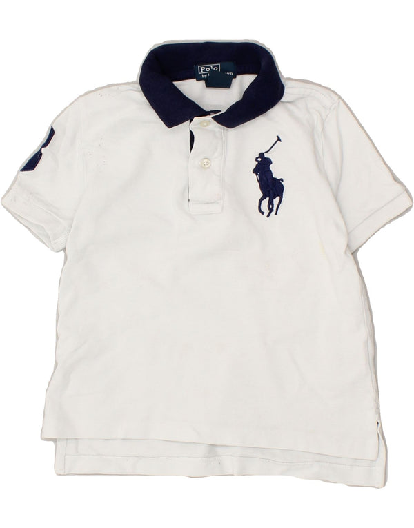 POLO RALPH LAUREN Polo gráfico para niño 2-3 años Blanco Algodón