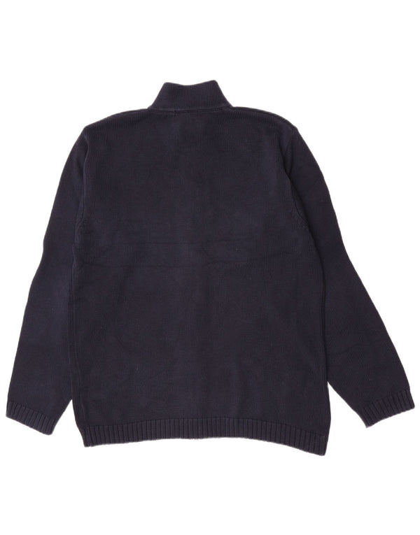 Gant - Cárdigan para hombre, talla grande, algodón azul marino