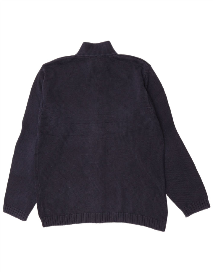 Gant - Cárdigan para hombre, talla grande, algodón azul marino