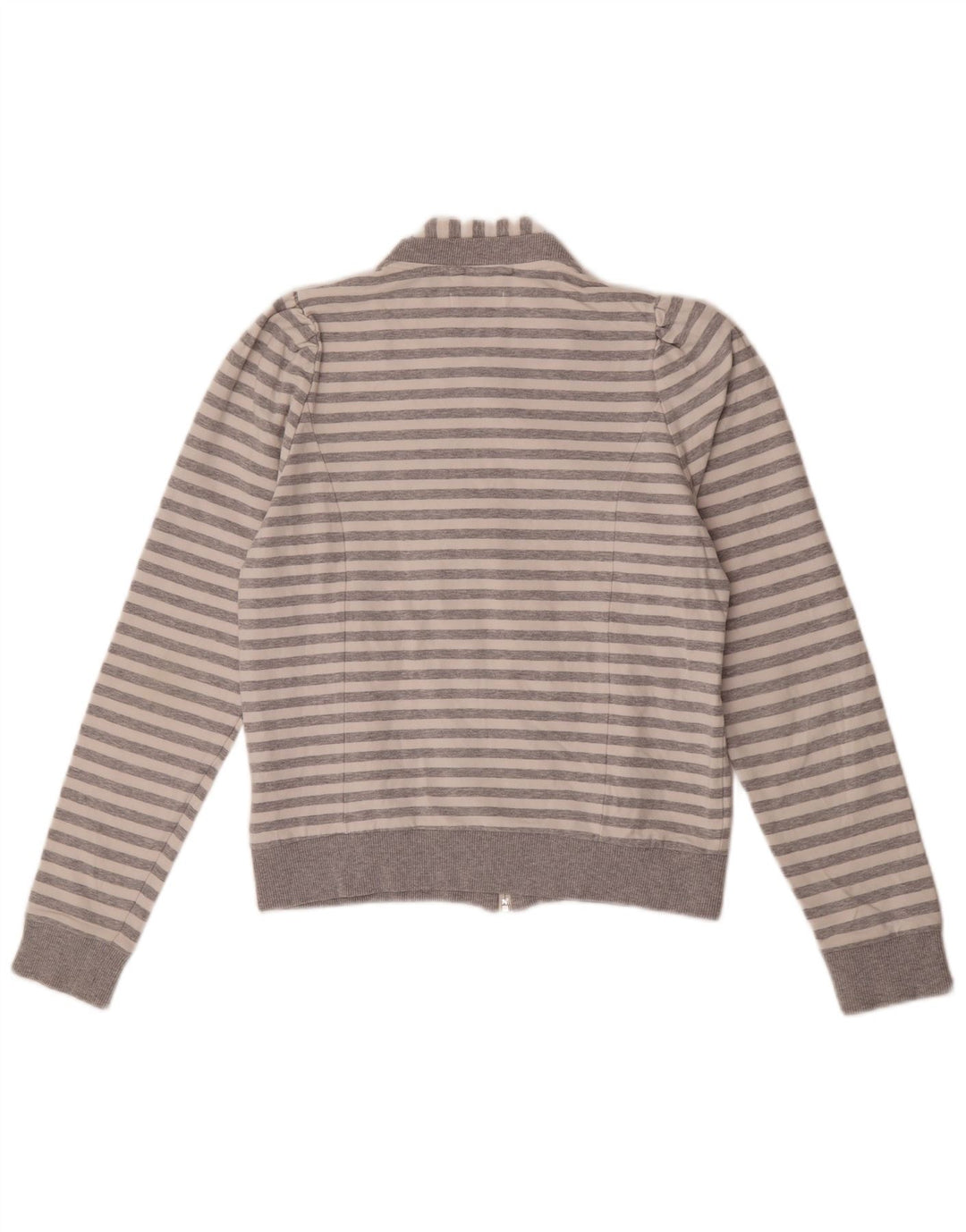 Adidas Chaqueta superior de chándal gráfico para mujer IT 44 Algodón a rayas gris medio