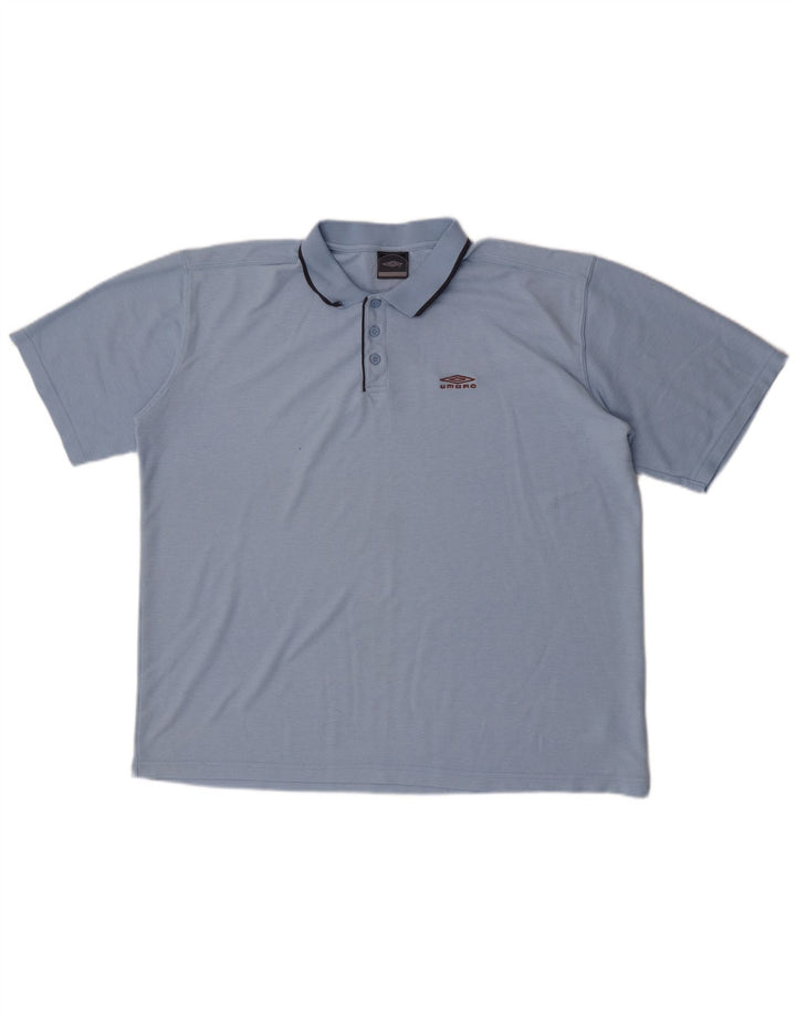 Polo Umbro Hombre 2XL Poliéster Azul