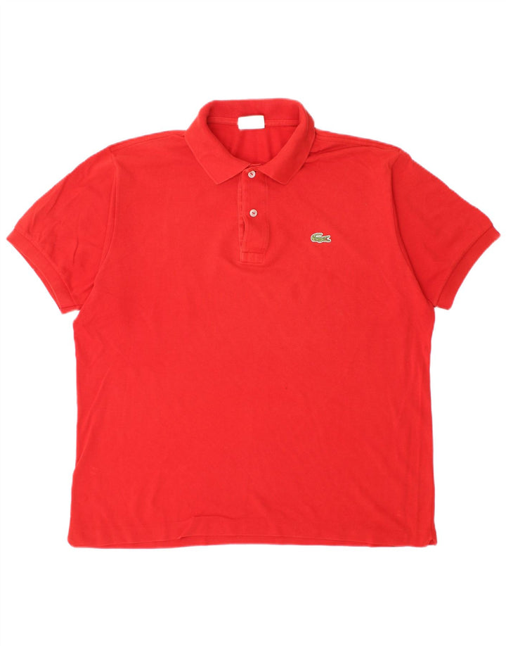 Polo Lacoste para hombre talla 5 grande algodón rojo