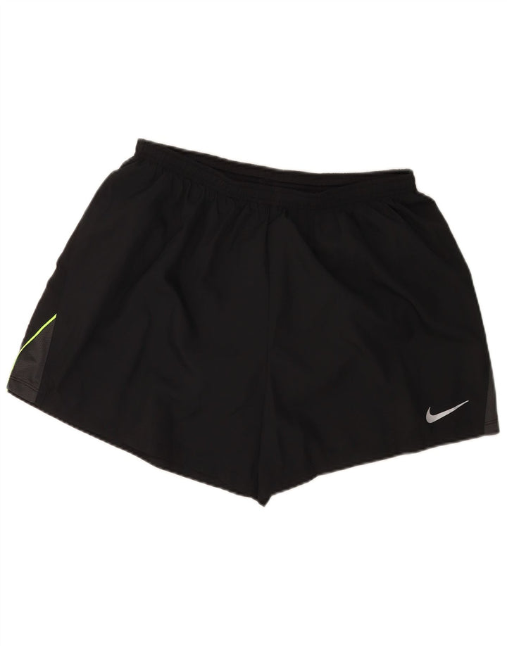 Nike - Pantalones cortos deportivos para hombre (talla XL), color negro, poliéster