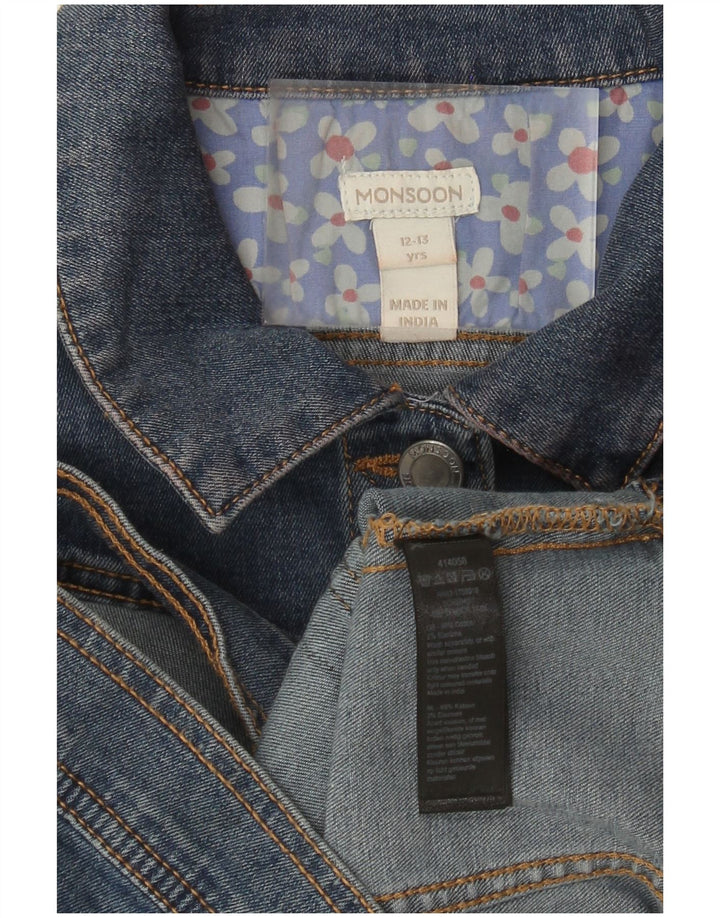 Monsoon Chaqueta vaquera para niña 12-13 años Algodón azul