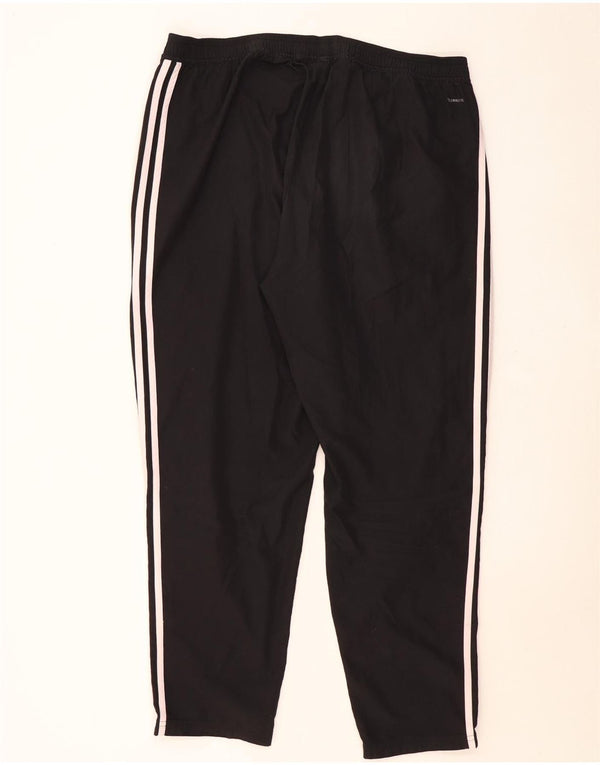 ADIDAS Hombre Climalite Chándal Pantalones Joggers 2XL Negro Poliéster
