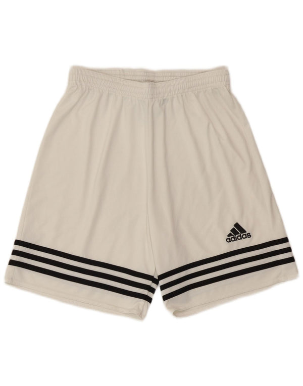Adidas Mens Climalite Sport Shorts Pequeño Blanco Poliéster