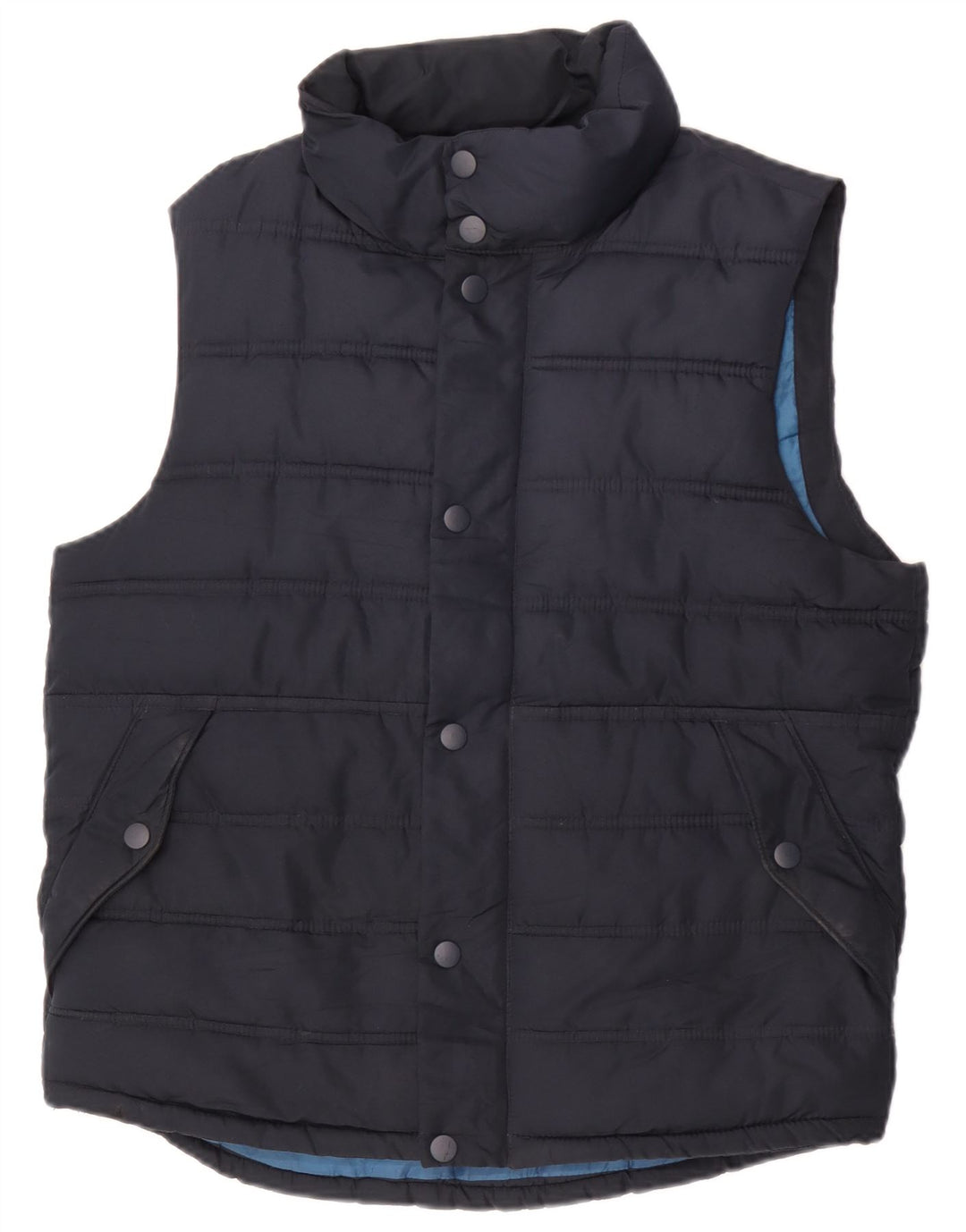 Chaleco acolchado Gap para hombre UK 36 Small Poliéster azul marino