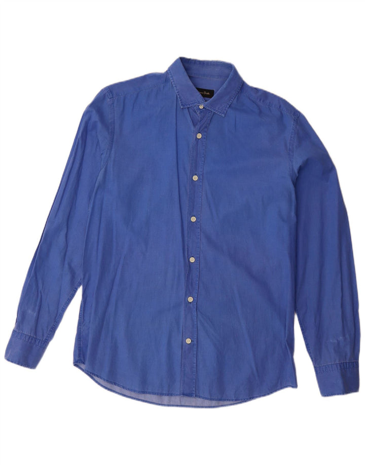 Camisa Massimo Dutti Hombre Azul Medio