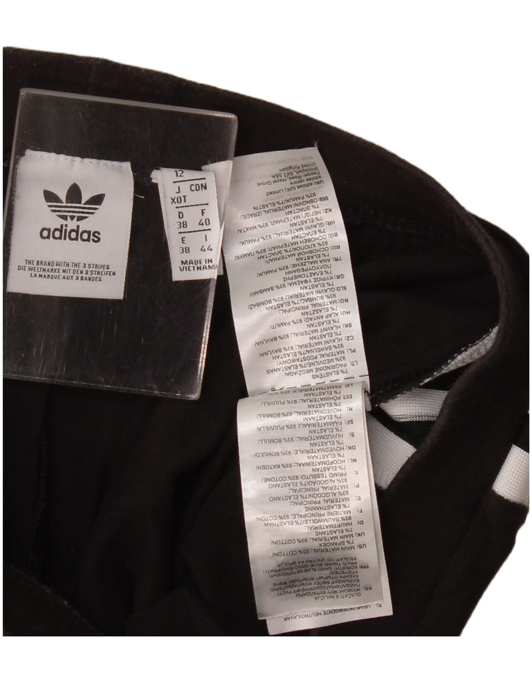 Adidas Leggings para mujer Reino Unido 12 Mediano Negro Algodón