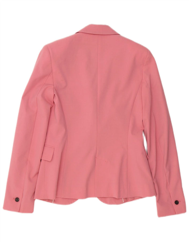 Zara Mujer Chaqueta Blazer De 1 Botón EU 34 2XS Poliéster Rosa