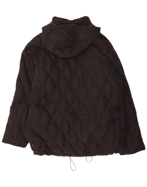 BELFE & BELFE Chaqueta acolchada con capucha para hombre IT 54 2XL Negro