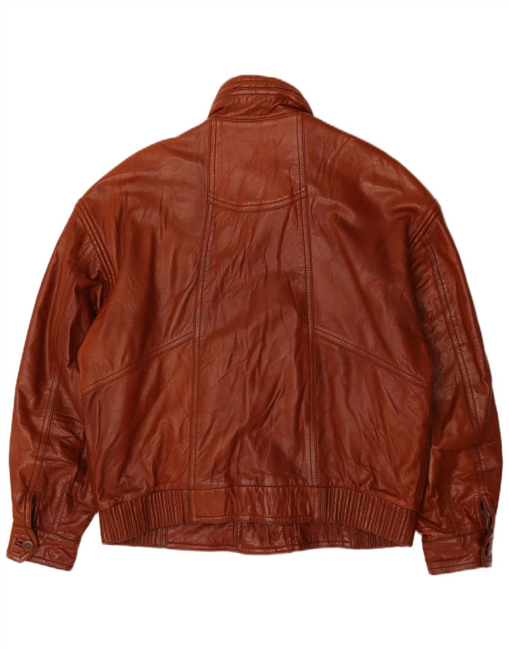 Chaqueta de cuero para hombre Gimo's UK 42 XL Marrón