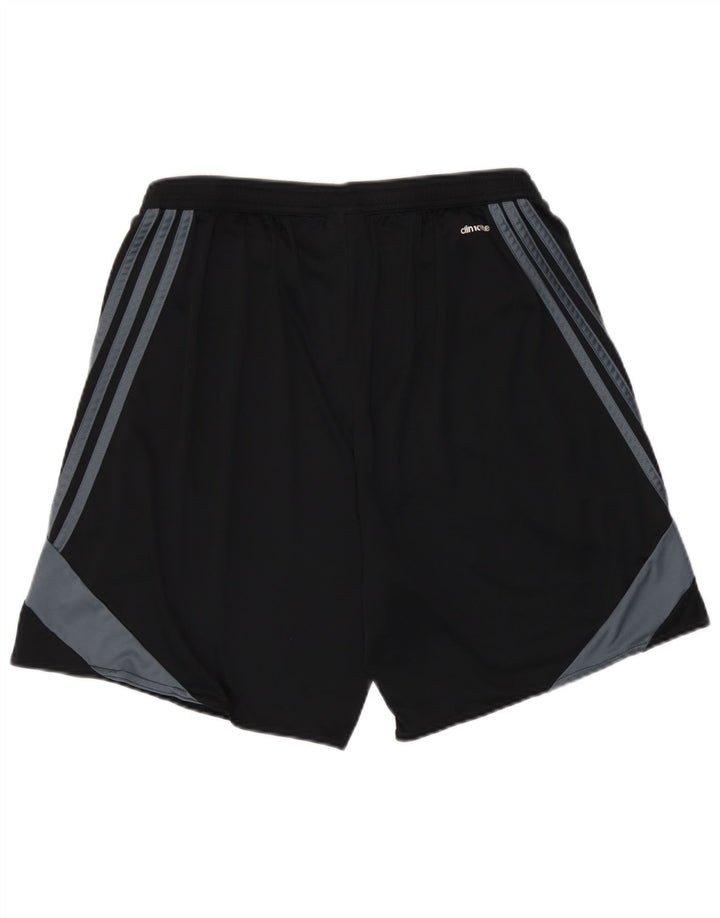 Adidas Mens Climalite Sport Shorts Grande Negro Colorblock Poliéster