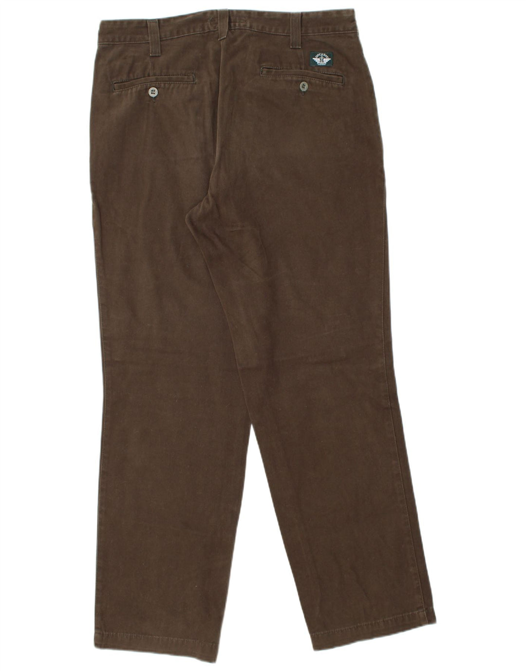 DOCKERS Pantalón chino recto para hombre W34 L32 Algodón marrón