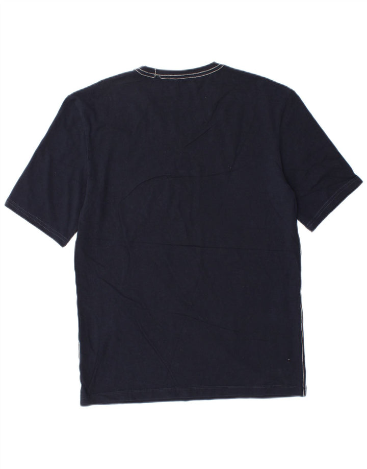 Guess Camiseta Gráfica Para Hombre Top Medium Azul Marino Algodón