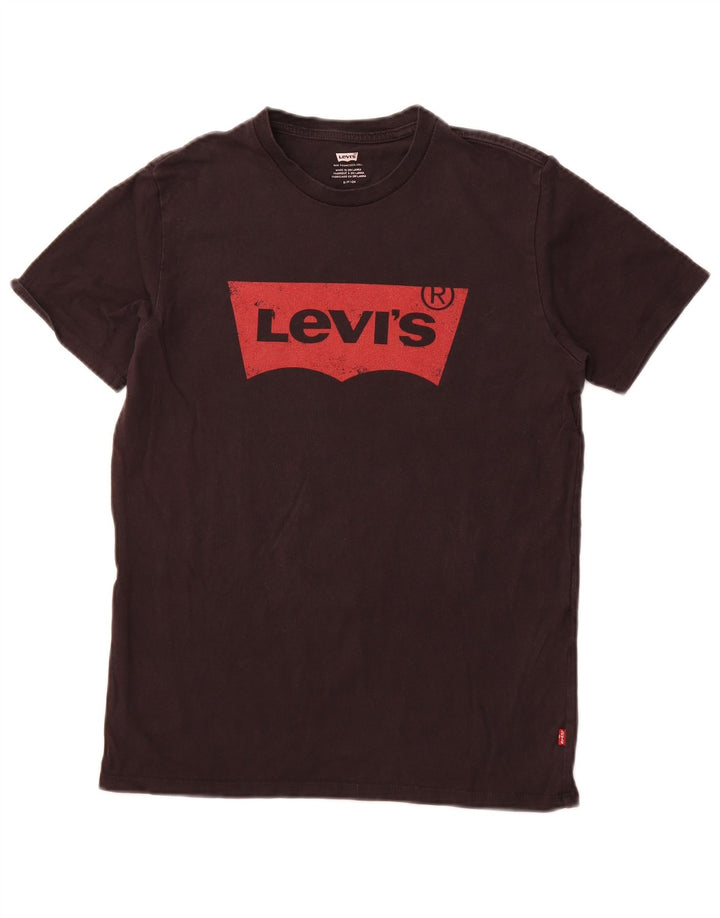 LEVI'S Camiseta gráfica para hombre Top Small Black Cotton