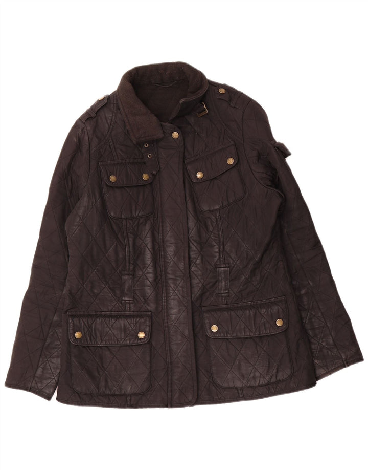 Barbour Chaqueta acolchada para mujer UK 44 Grande Poliéster negro