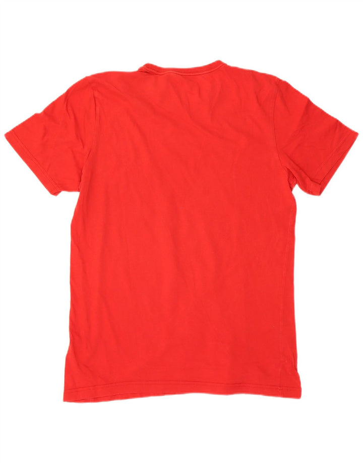Adidas - Camiseta gráfica para hombre, color rojo medio, algodón