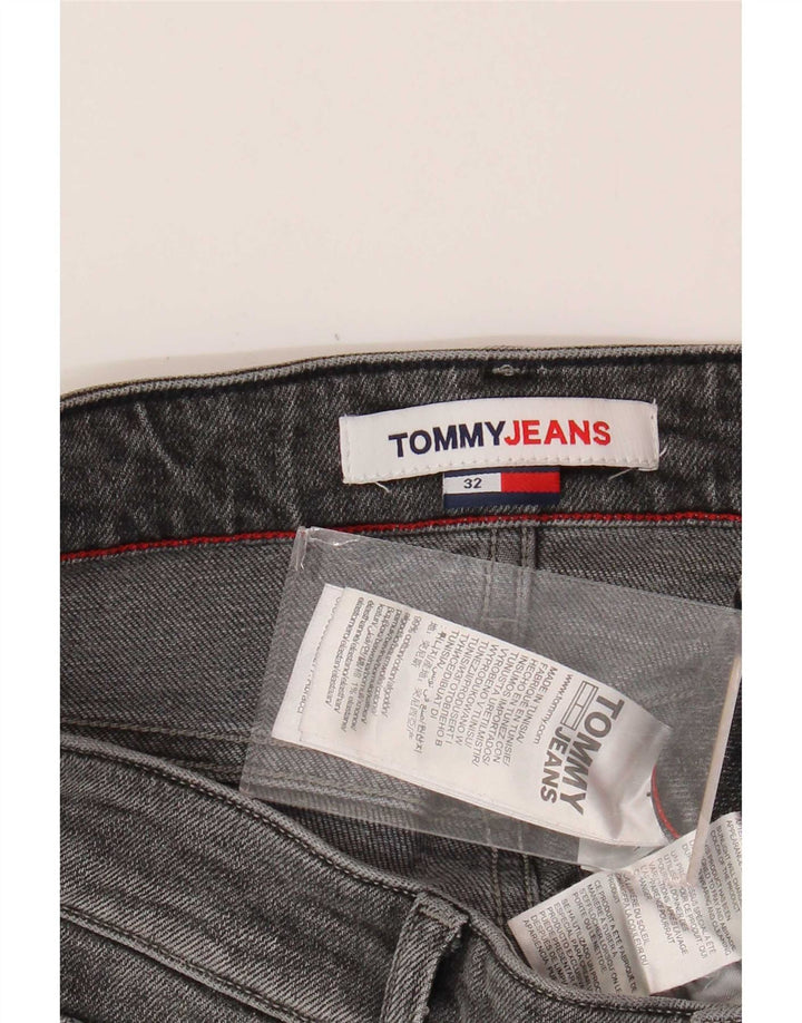 Tommy Hilfiger Pantalones cortos de mezclilla para hombre W32 Algodón gris medio