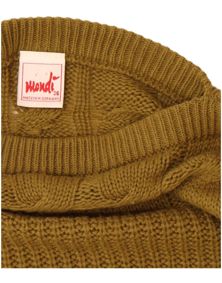 MONDI Jersey extragrande con cuello barco para mujer EU 36 Small Khaki Wool