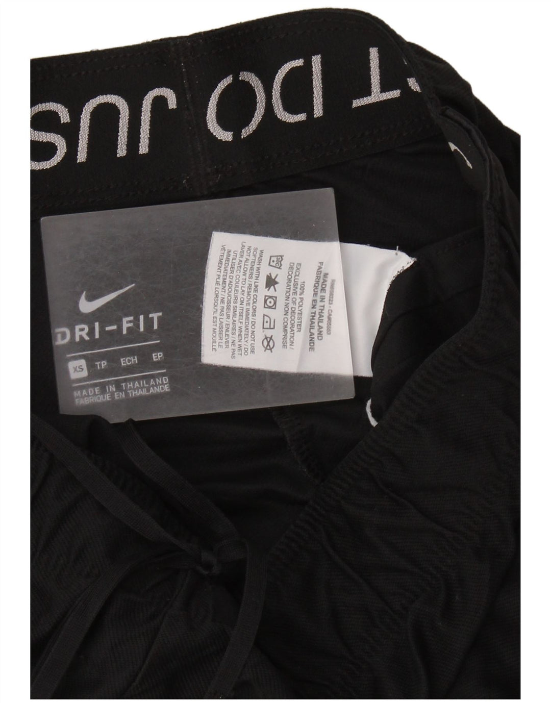 NIKE Pantalones cortos deportivos Dri Fit para mujer UK 6 XS Poliéster negro