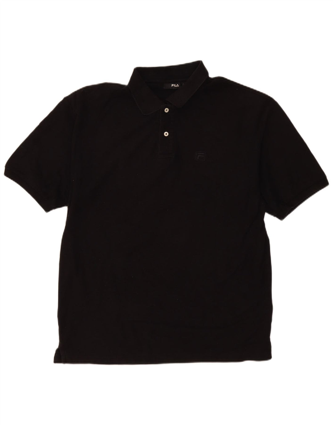 Fila Polo Hombre XL Algodón Negro
