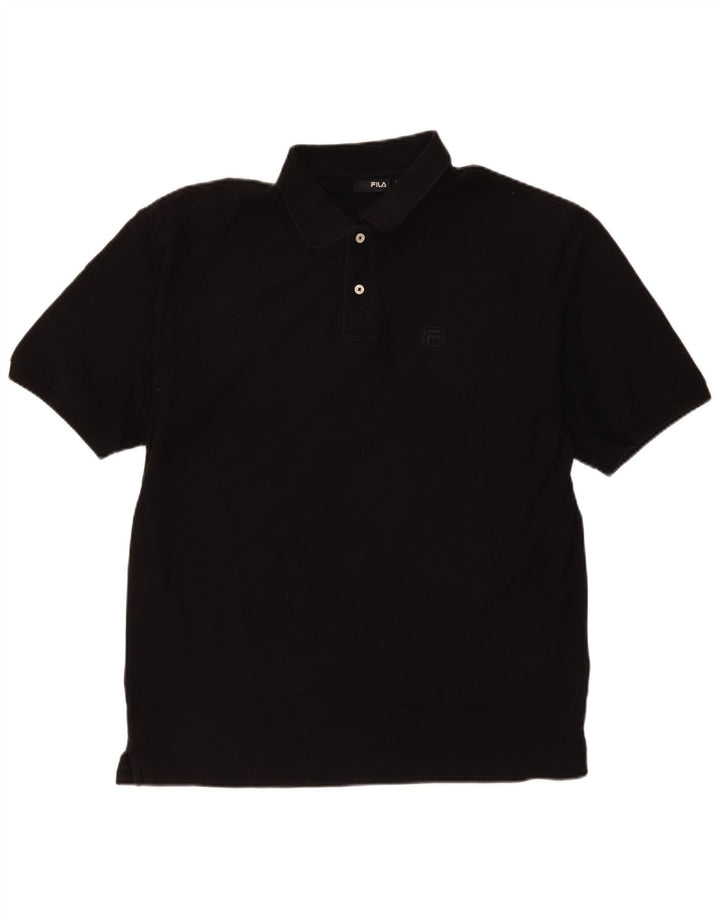 Fila Polo Hombre XL Algodón Negro