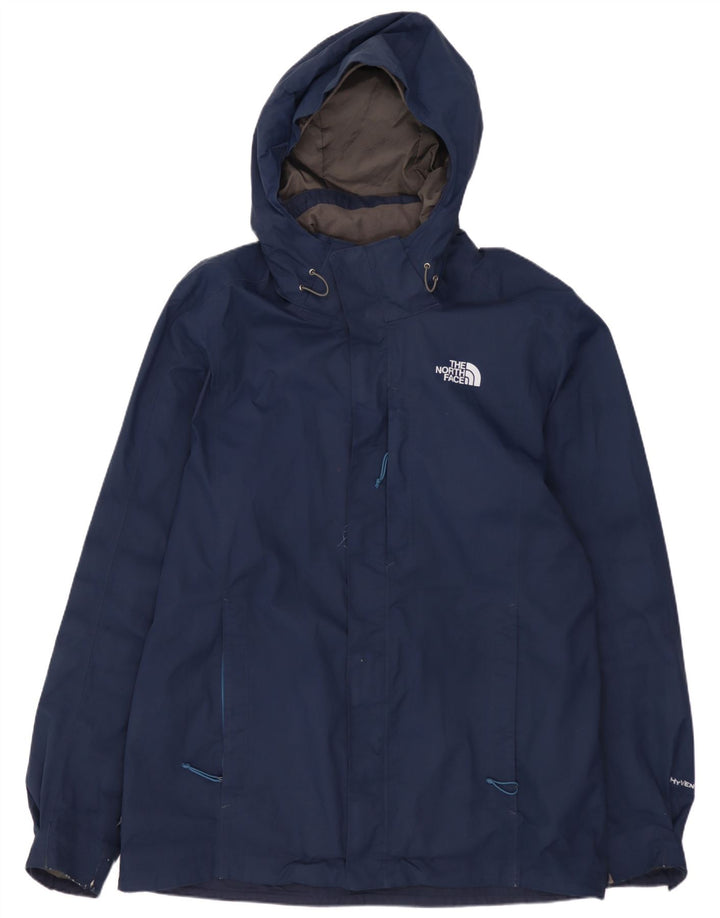 THE NORTH FACE Chaqueta impermeable con capucha para hombre UK 40 Large Poliéster azul marino