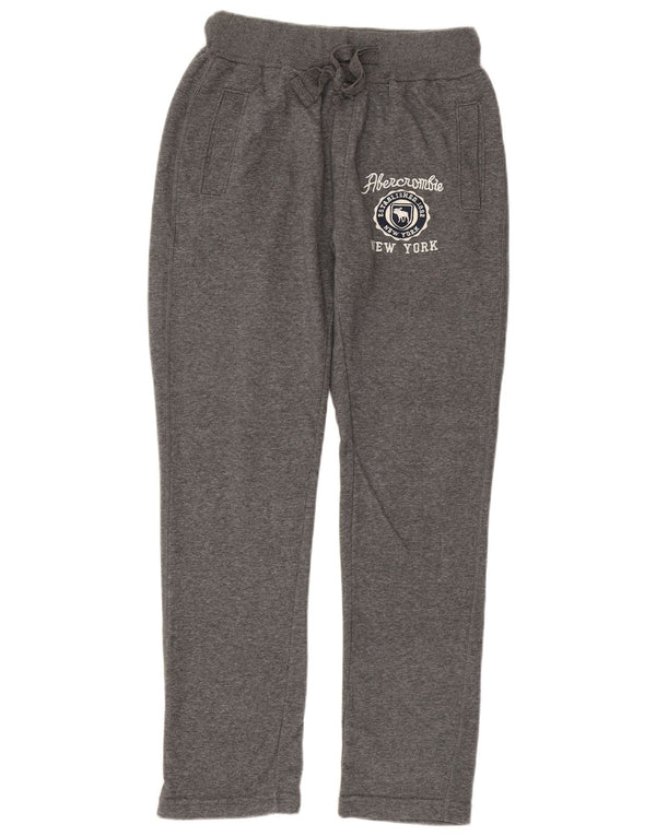 ABERCROMBIE & FITCH Pantalones de chándal gráficos para mujer UK 42 Gris medio