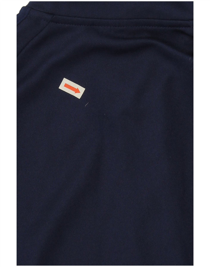 Adidas Mens Climalite Zip Neck Jersey Chándal Top Pequeño Azul Marino