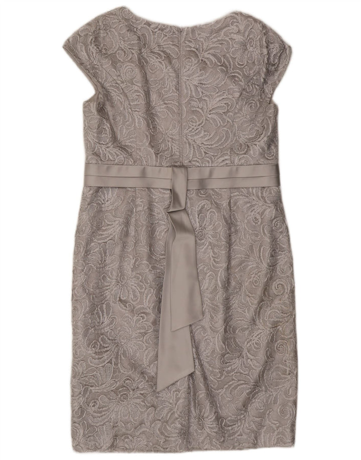 Jacques Vert Vestido tubo para mujer UK 46 Poliéster gris grande