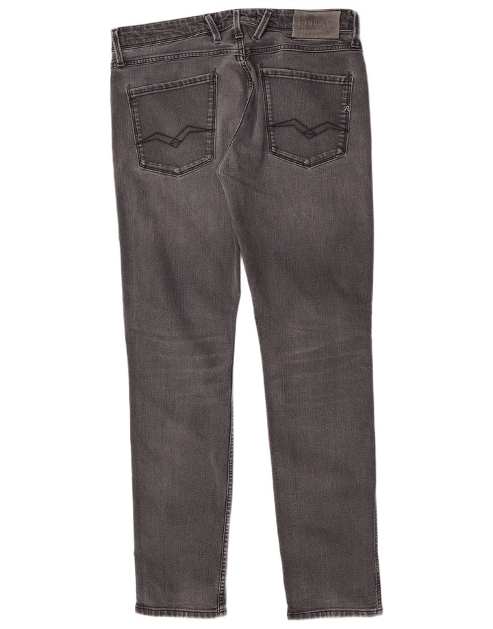 Vaqueros ajustados para mujer Replay W33 L32 Algodón gris