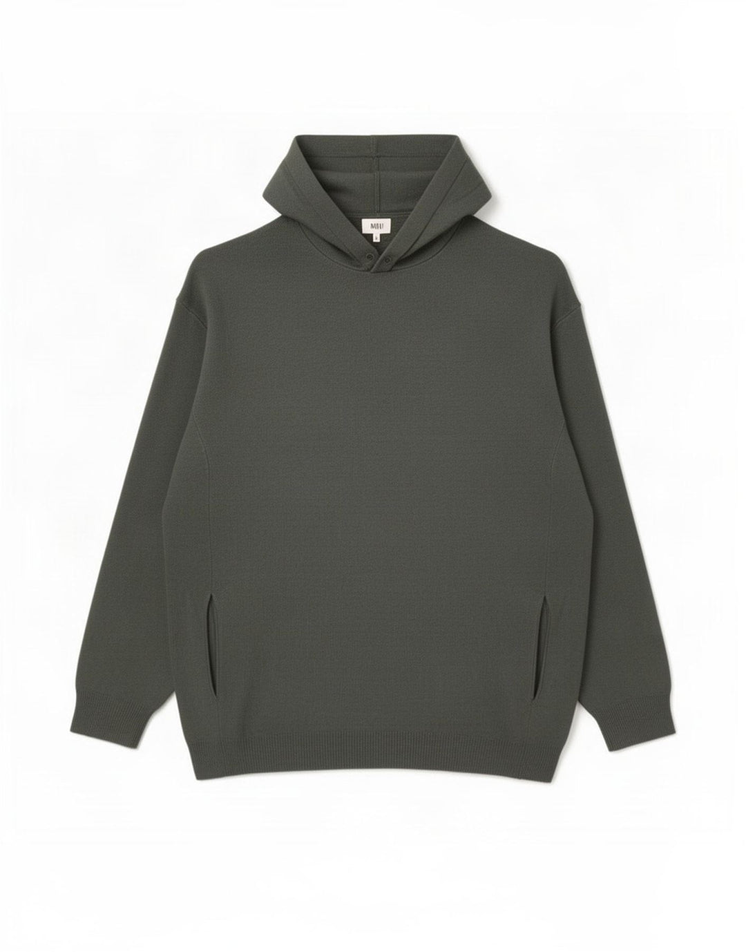 Zara Hombre Jersey Con Capucha Jersey Grande Viscosa Gris