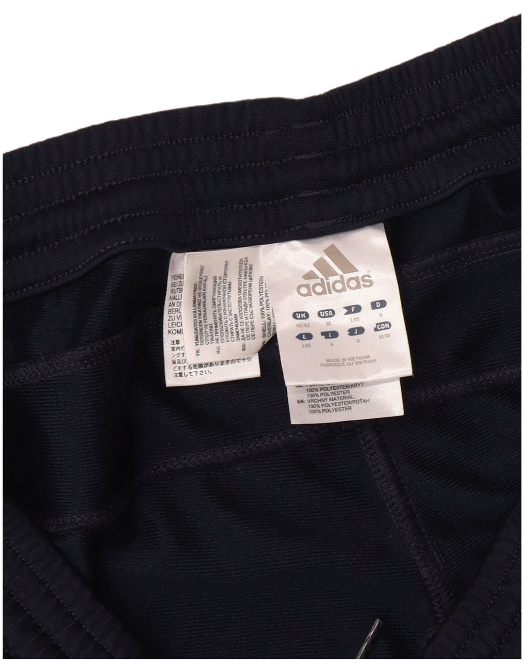 ADIDAS Pantalones de chándal para hombre Joggers UK 40/42 Medio Azul marino Poliéster