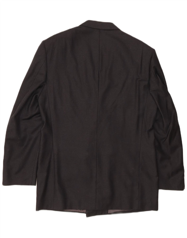 Ermenegildo Zegna Chaqueta tipo blazer con doble botonadura para hombre IT 48 Medium Black