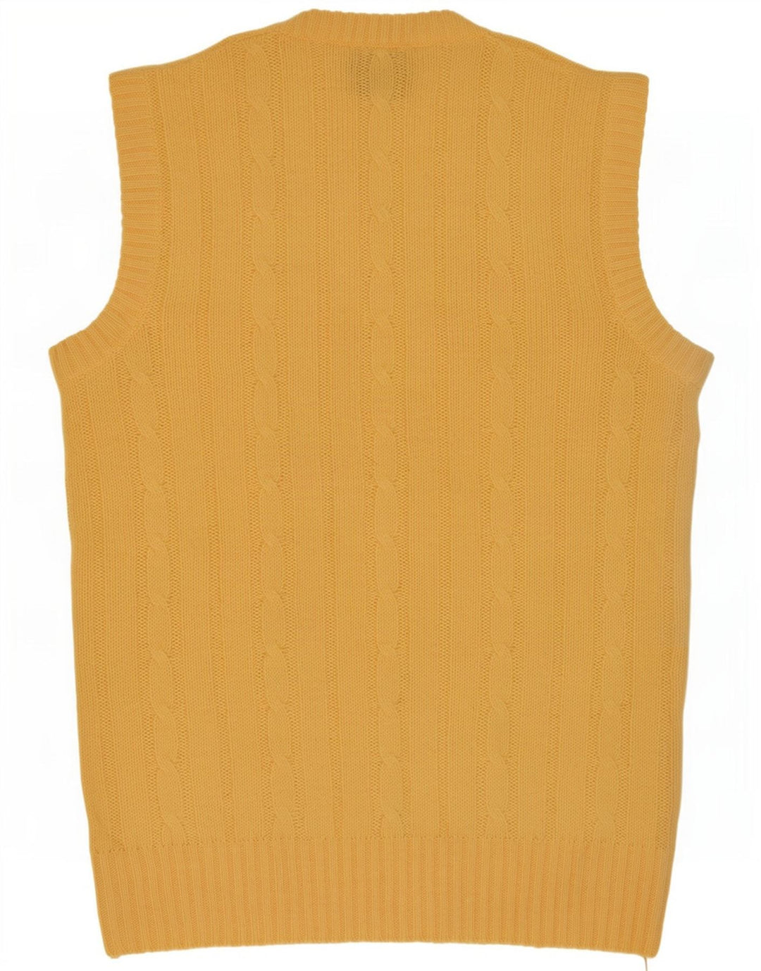 Shetland Chaleco Hombre Tank Top XL Lana Amarilla