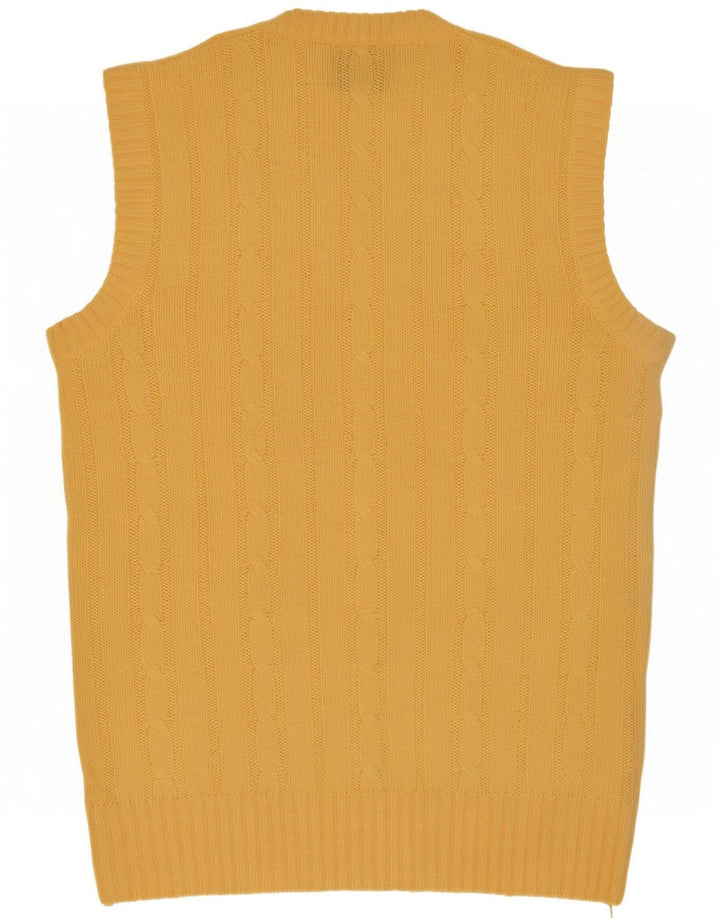 Shetland Chaleco Hombre Tank Top XL Lana Amarilla