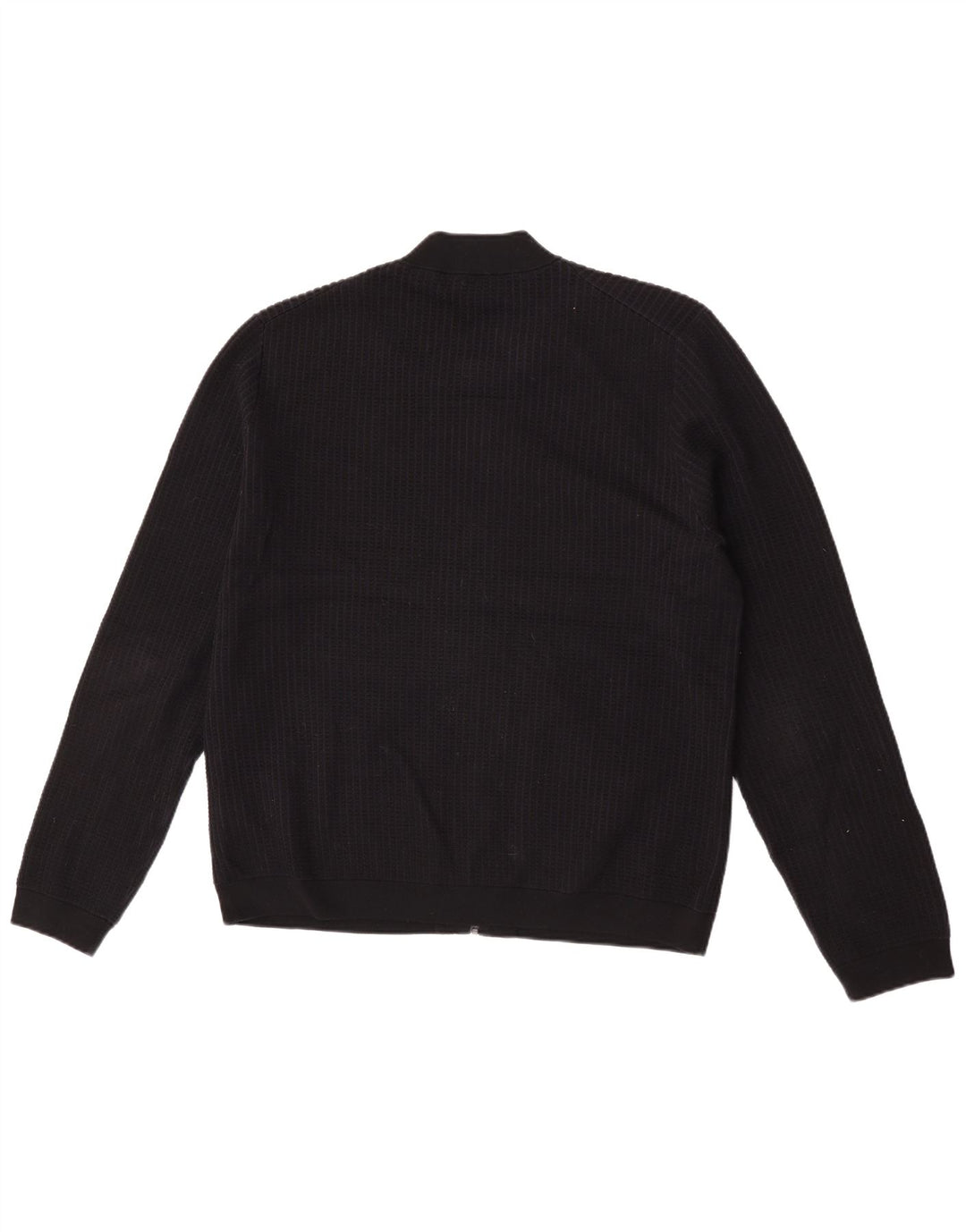 Cos suéter tipo cárdigan para hombre grande de algodón negro