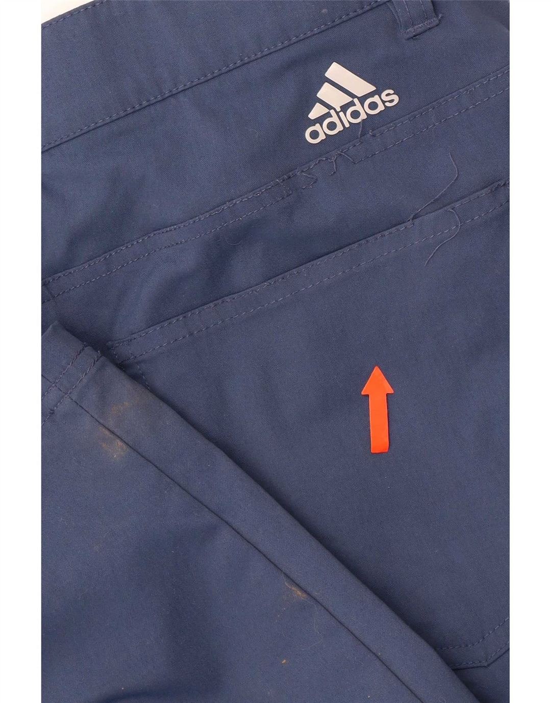 Pantalón Adidas Hombre Slim Casual W32 L30 Poliamida Azul
