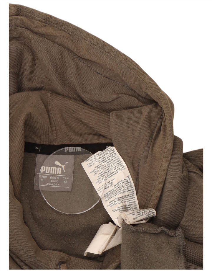 Puma Hombre Sudadera Con Capucha Gráfica Jersey De Algodón Marrón Medio