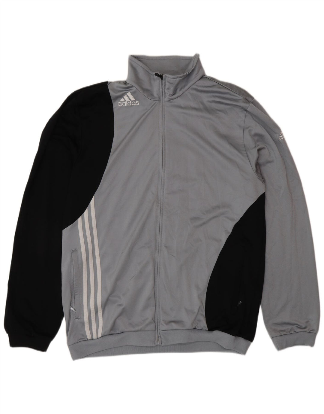 ADIDAS Chaqueta de chándal para hombre UK 46/48 XL Gris Poliéster