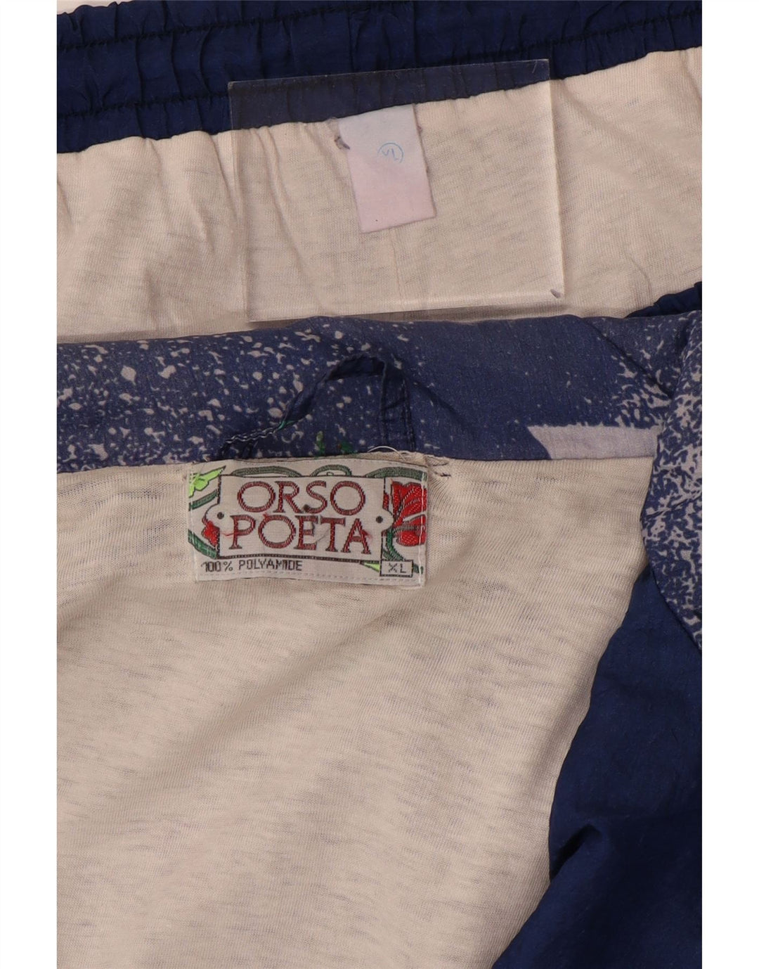 ORSO POETA Chándal Completo Hombre XL Poliamida Geométrica Azul Marino