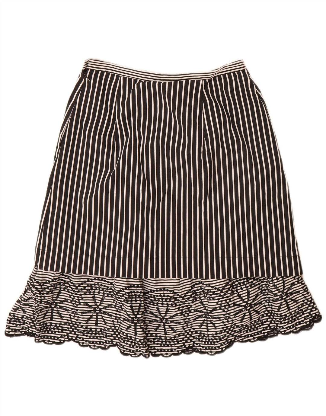 Falda acampanada para mujer Clips IT 44 Medium W28 Acetato de rayas negras
