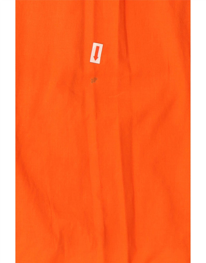 DIESEL Camisa Manga Corta Naranja Medio Algodón Hombre