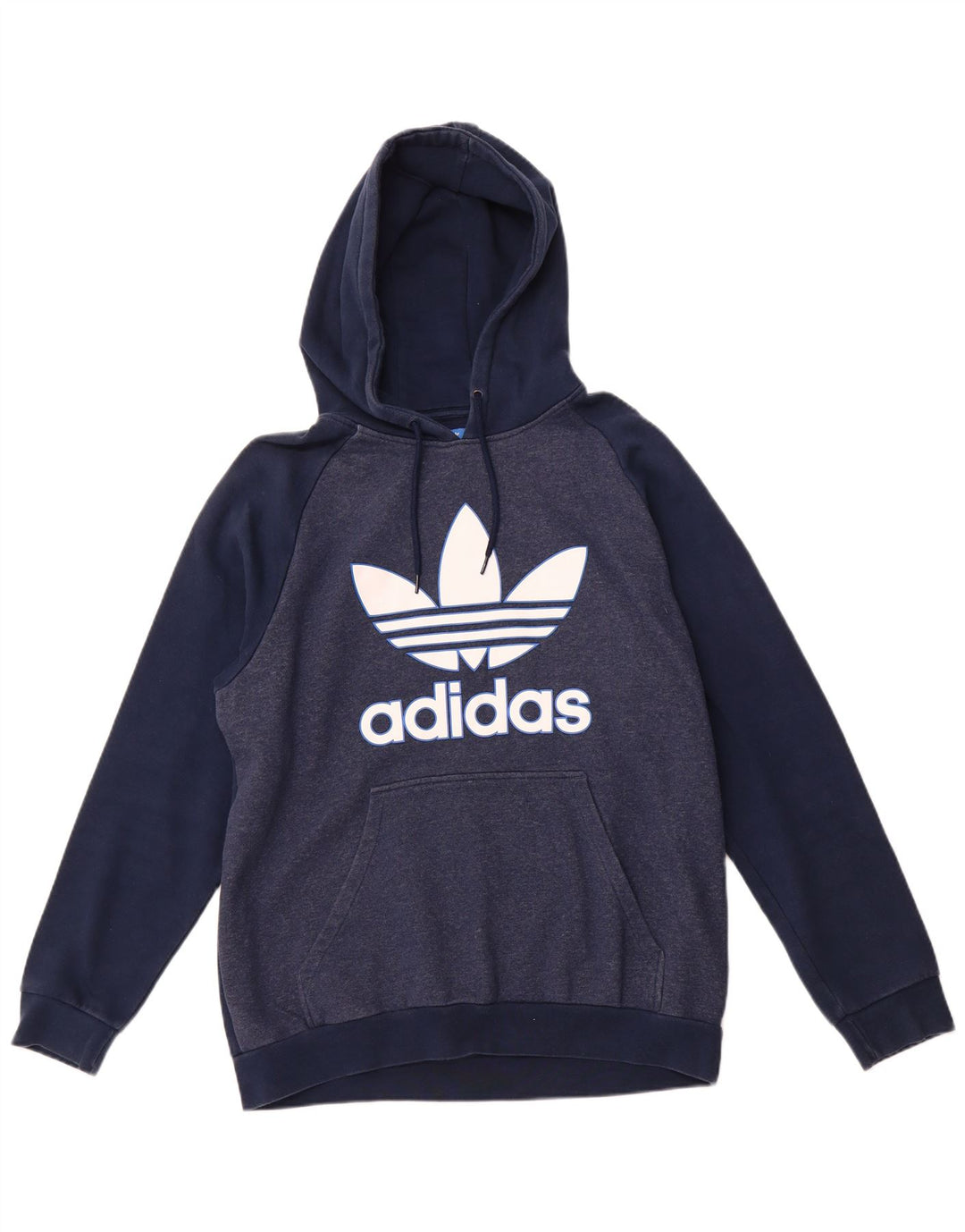 ADIDAS Hombre Graphic Sudadera con capucha Jumper Grande Azul Marino Algodón